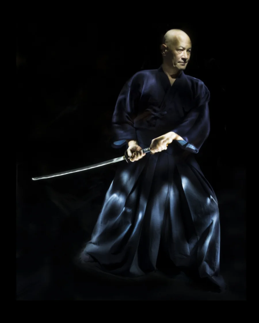 BX1 Head Coach Bill Temm in traditional Japanese martial arts attire